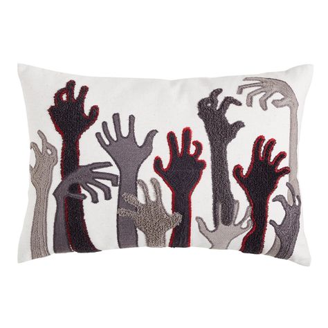 Zombie Hands, Halloween Sewing, Zombie Hand, Adornos Halloween, Halloween Pillows, Halloween Party Supplies, Fabric Pumpkins, Halloween Home Decor, Halloween Printables