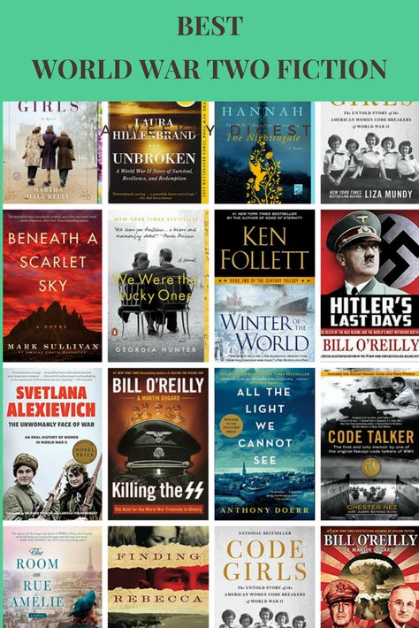 Best World War Two fiction and non-fiction books. Ww2 Books, Historical Nonfiction, Best Historical Fiction Books, Club Activities, Book Wishlist, Non Fiction Books, Witchcraft Books, Turning Pages, Reading Aesthetic