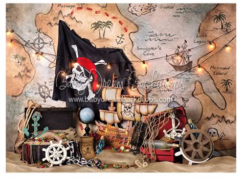 Caribbean Pirates, Forest Enchanted, Photo Backdrop Birthday, Creative Fundraising, Dance Theme, Pirate Wedding, Mother Care, Pirate Themed Birthday, Birthday Backdrops