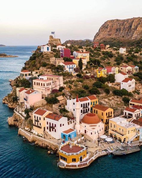 Kastelorizo Greece, Best Greek Islands, Greece Pictures, Greek Beauty, Instagram Places, Aegean Sea, Greek Island, Thessaloniki, Greece Travel