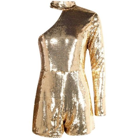 Boohoo Beth One Shoulder Sequin Playsuit | Boohoo ($26) ❤ liked on Polyvore featuring jumpsuits, rompers, jumpsuit, one shoulder jumpsuit, one shoulder romper, playsuit romper, boohoo jumpsuits and sequin jumpsuit One Sleeve Jumpsuit, Jumpsuit Sequin, Sequin Playsuit, One Shoulder Romper, Glitter Jumpsuit, Sparkly Jumpsuit, Sequin Rompers, One Shoulder Jumpsuit, Sequin Jumpsuit