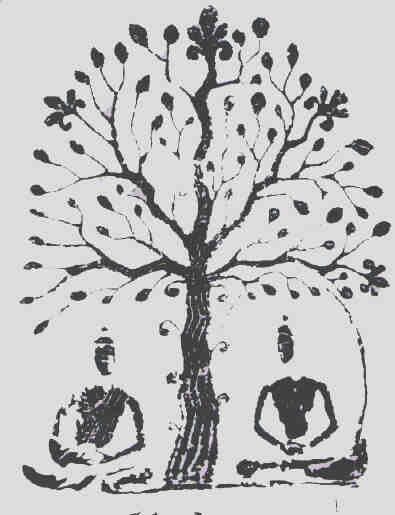 Meditation Bodhi Tree Tattoo, Bodhi Tree Art, Buddha Tattoos, Bodhi Tree, Tree Tattoo, Spiritual Art, Floral Vintage, Tree Art, A Tree