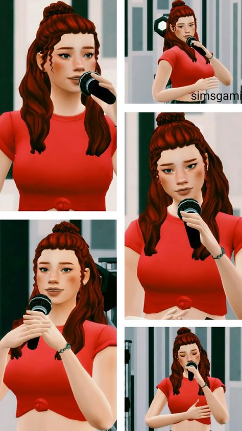 Ts4 Poses, Different Poses, Dynamic Poses, Ts4 Cc, A Song, Sims Cc, Singers, Sims 4, My Blog