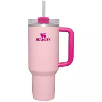 Pink Stanley, Stanley Pink, Flamingo Color, Reusable Straw, Stanley Cup, Tumbler With Straw, Car Cup Holder, Pink Flamingos, Tumbler Cups