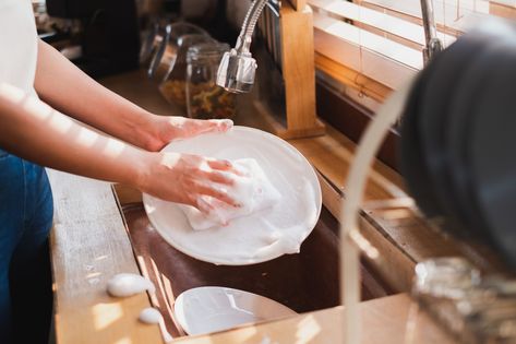 Natural Cleaning Products Diy, Metal Sink, Bar Keepers Friend, Bar Keeper, Clean Pots, Petri Dish, Kitchen Sponge, Vinegar And Water, Dirty Dishes