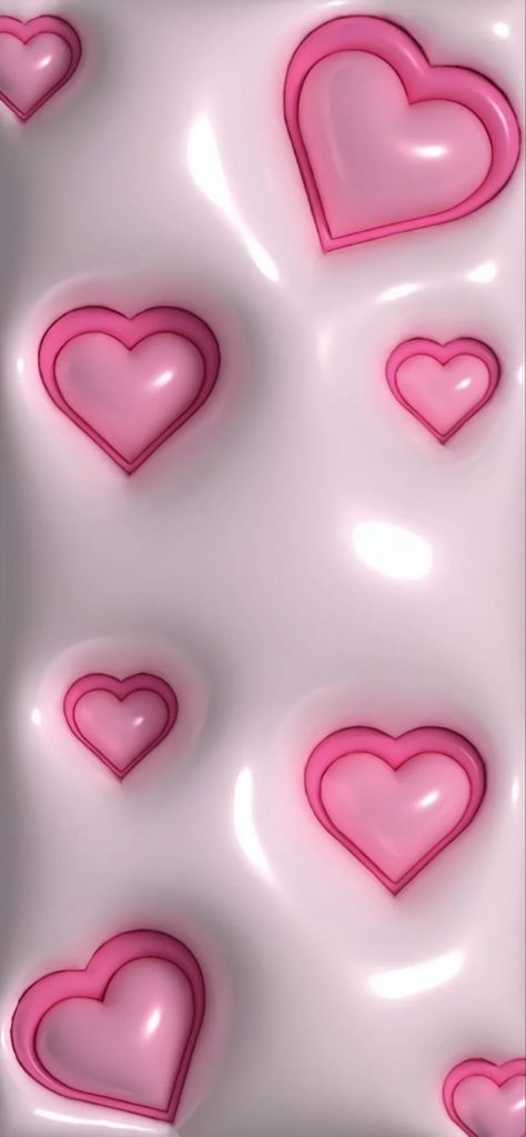 Puffy Ipad Wallpaper, Pink Puffy Wallpaper, Puffy Wallpaper Phone, Puffy Background, 3d Wallpaper Ipad, Pink 3d Wallpaper Iphone, Puff Wallpaper, 3d Heart Wallpaper, Pink 3d Wallpaper