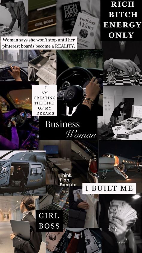 Business Woman Images, Vision Board Ideas For Business Women, Luxury Lifestyle Women Vision Board, Vision Board For Business Women, Dream Life Business Woman, Entrepreneur Aesthetic Design, Future Business Woman Wallpaper, Luxury Business Aesthetic, 2025 Business Goals