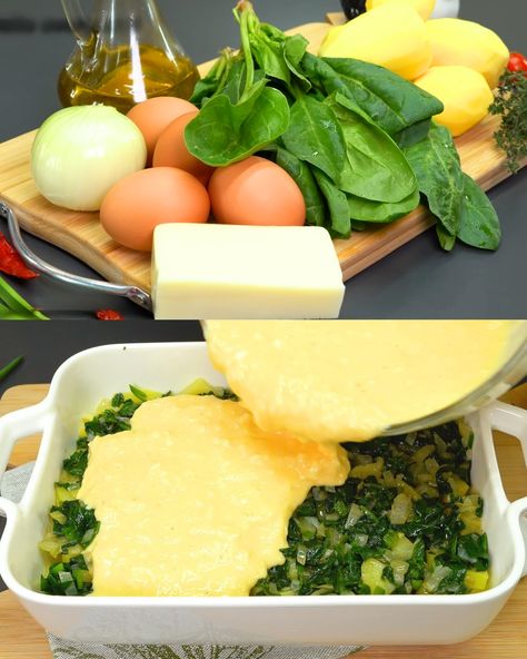 You searched for Spinach egg potato  - Greenku Recipes Spinach Potato Recipes, Cooking With Spinach, Spinach Egg Bake, Spinach And Potato Recipes, Breakfast Egg Bake, Egg Potato, Potato Spinach, Cooking Spinach, Leftover Potatoes