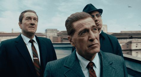 Trending GIF netflix film look trailer watching gangsta gangster mob al pacino look up robert deniro looking up scorsese ray romano de niro pacino pesci irishman the irishman hoffa Martin Scorsese Movies, The Irishman, John Cho, Joel Edgerton, Good Movies On Netflix, Mia Wasikowska, Clive Owen, The Shawshank Redemption, Django Unchained