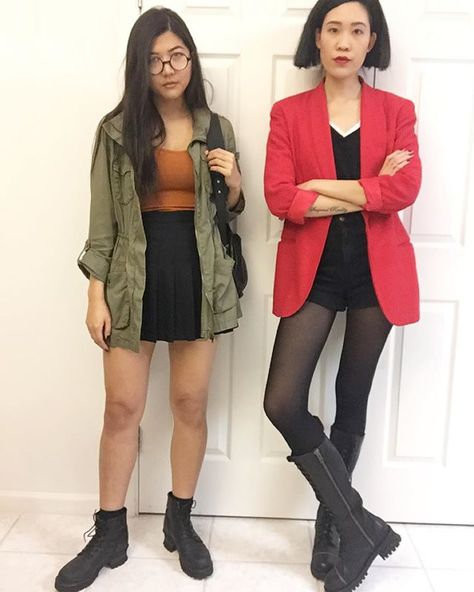 Daria Costume, Diy Costumes For Women, Daria And Jane, Inexpensive Halloween Costumes, Casual Halloween Costumes, Easy Halloween Costumes For Women, 90s Halloween Costumes, Diy Costumes Women, Cheap Halloween Costumes