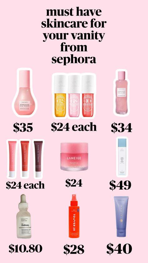 must have skincare from sephora- minus the perfume!! 💐😆 Sephora Must Haves, Xmas List Ideas, Cute Christmas Ideas, Makeup List, Sephora Skin Care, Makeup Help, Pretty Skin Care, The Perfume, Makeup Must Haves