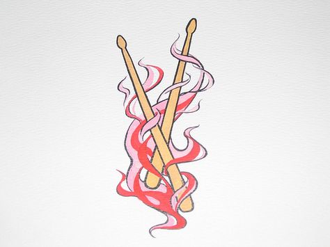 #drumline #tattoo design  This is actually inspired by a scene from my books - and it's a tattoo I have!  Designed by Samantha Cobb. Drumline Tattoo, Drummer Tattoo Ideas, Drums Tattoo Ideas, Whiplash Tattoo, Drumstick Tattoo, Drum Stick Tattoo, Drum Tattoos, Drummer Tattoo, Line Tattoo Design