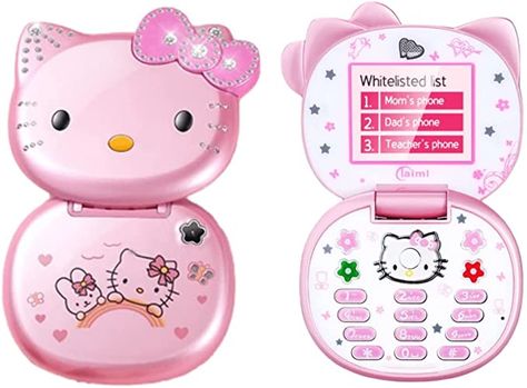 Bella Sun (Pink) Hello Kitty Flip Mobile Cell Phone Anime Cartoon Unlocked Children Japanese, K688+ : Cell Phones & Accessories Hello Kitty Flip Phone, Japanese Cell Phones, Hello Kitty Games, Phone Anime, Pink Mobile, Phone Template, Computers Tablets And Accessories, Flip Phone, Pink Hello Kitty