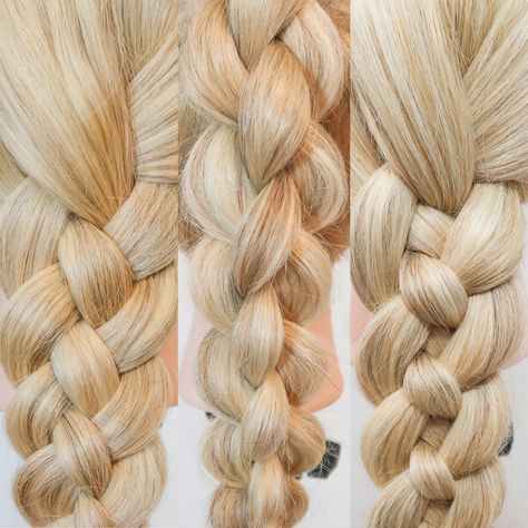 4 Strand Braids 3 Different Ways - Everyday Hair inspiration Four Strand Braid Tutorial, Starburst Braid, 3d Braid, Easy Braids For Beginners, 4 Strand Round Braid, 4 Strand Braid, Two Strand Twist Hairstyles, Hispanic Hair, Braid Tutorials