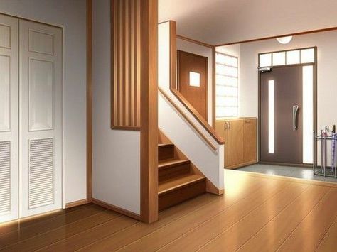 Anime House Front Door Background, Gacha Front Door Background, Anime Front Door Background, Anime Door Background, Anime Kitchen Background, Anime Kitchen, Anime Houses, Middle Door, Gacha Background