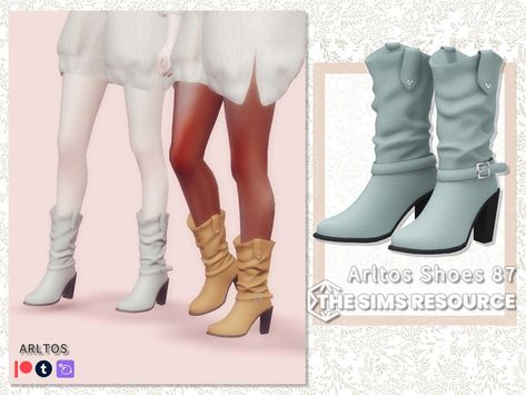 Sims 4 Shoes Cc, Country Girl Boots, Sims Shoes, Cowgirl Shoes, Sims 4 Black Hair, Hippie Boots, Cc Shoes, Sims 4 Cc Shoes, Sims 4 Mods Cc