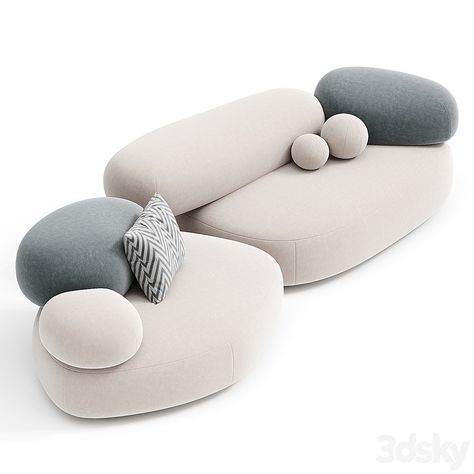 PEBBLE RUBBLE By Moroso - Sofa - 3D model Moroso Sofa, Unique Chair, Home Fix, Bedroom Decor Design, Soft Seating, Decor Home Living Room, Single Sofa, Modern Sofa, Dining Table Chairs