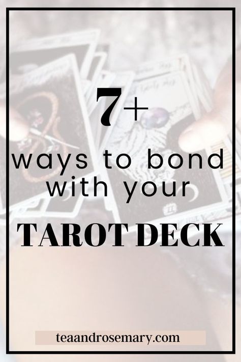 Learning Tarot, How To Bond With Tarot Deck, How To Get To Know Your Tarot Deck, Tarot Get To Know Your Deck, Tarot Card Beginner Tips, Creating Your Own Tarot Deck, Bonding With Tarot Deck, Bonding With Your Tarot Deck, New Tarot Deck Tips