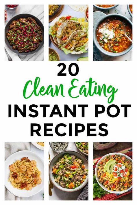 Clean Eating Instant Pot Recipes, Healthy Crockpot Recipes Clean Eating, Clean Eating Soup, Healthy Instant Pot, Pot Recipes Healthy, Clean Eating Breakfast, Clean Eating Meal Plan, Low Carb Diets, Easy Clean Eating