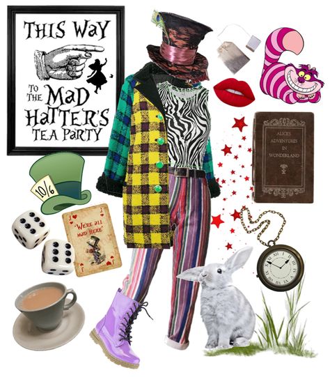 Modern Mad Hatter Outfit, Mad Hatter Outfit Ideas, Mad Hatter Inspired Outfit, Mad Hatter Day, Mad Hatter Outfit, Wonderland Clothes, Wonderland Party Theme, Beyond Wonderland, Disneyland Ears