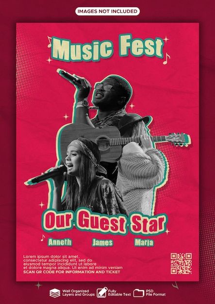 Music Workshop Poster, Graphic Design Posters Event, Cool Event Posters, Concert Poster Design Graphics, Live Music Poster Design, Creative Event Poster, Music Concert Poster Design, Music Event Poster Design, Freepik Templates