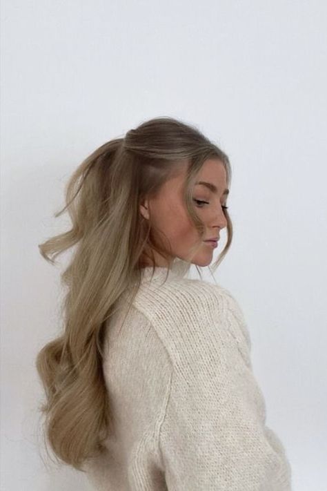 High Neck Dress Hair, Hairstyles For High Neck Dresses, Bridesmaid Hair Inspo, Haircare Tips, Simple Prom Hair, Guest Hair, Bridesmaid Hair Makeup, Bridal Hair Inspiration, Wedding Hair Inspiration