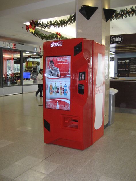 Interactive Vending Machine on Behance. Touch-Screen Coke Vending Machine - Interactive, touch screen and digital signage Coke Vending Machine, Digital Vending Machine, Vending Machine Wallpaper, Hair Dark Highlights, Light Strawberry Blonde Hair, Machine Wallpaper, Diy Window Screen, Bottles Decoration Wedding, Old Screen Doors