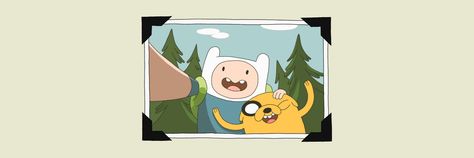 a picture of finn and jack from adventure time Jake Adventure Time, Cute Twitter Headers, Adventure Time Cartoon, Adventure Time Art, Twitter Header, Adventure Time, Cover Photos, All Art, Phone Wallpaper