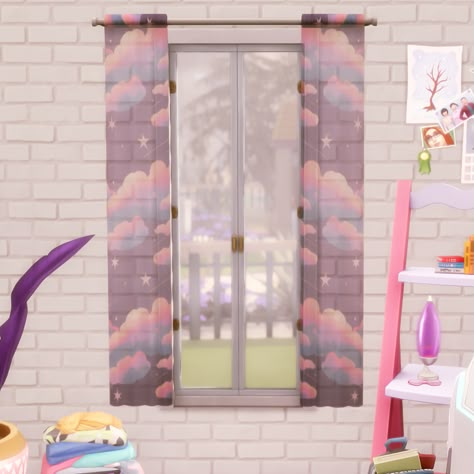 Sims 4 Cas Background Purple, The Sims 4 Cc Curtains, Pastel Sims 4 Cc, Sims 4 Curtains Cc, Wallpaper Sims 4 Cc, Sims 4 Wallpapers Cc, Sims 4 Get Together, Sims4 Furniture, Cc Furniture