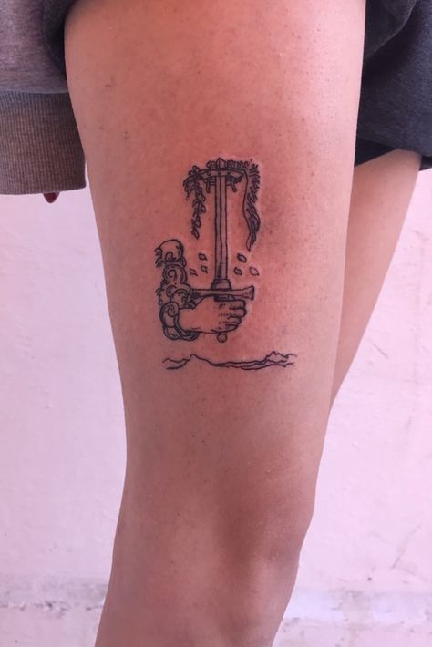 Knight Of Swords Tattoo, Three Of Swords Tarot Tattoo, Three Of Swords Reversed Tattoo, Ace Of Swords Tattoo, Three Of Swords Tattoo Dainty, Three Of Swords Tattoo Traditional, Queen Of Swords Tattoo Tarot Cards, Swords Tattoo, 3 Of Swords