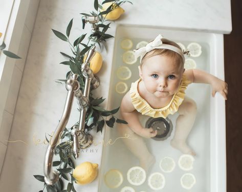 Southern NH Photographer Kelly Anne Photography Amherst NH Fruit Bath Photography Lemon Milk Bath Photography, Sink Bath Photography, Fruit Bath Photoshoot, Outdoor Milk Bath Photography, Milk Bath Photography Pregnancy, Baby Fruit Bath Photoshoot, Bath Photos, Baby Milk Bath, Milk Bath Photos