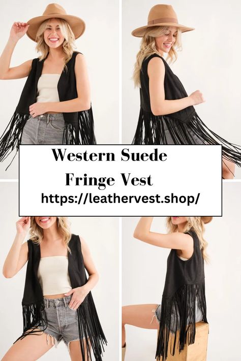 Suede fringe skirt