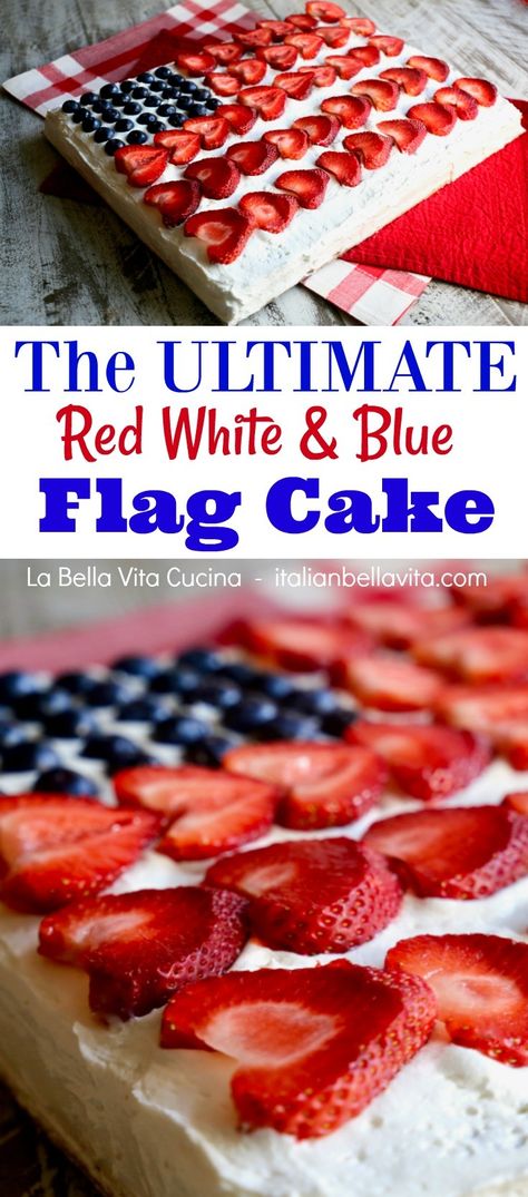 Red White And Blue Cakes, Flag Cheesecake, Red White Blue Cake, Flag Cake, Patriotic Food, Patriotic Desserts, 4th Of July Cake, Blue Desserts, Party 2023