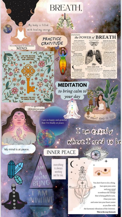 Yoga Vision Board, Healing Quotes Spiritual, Spiritual Awakening Signs, Spiritual Wallpaper, Positive Wallpapers, Hippie Life, Board Inspiration, Vision Board Inspiration, Sanrio Wallpaper