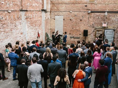 19 Crazy Cool Wedding Venues in Brooklyn Unconventional Wedding Reception, Brooklyn Wedding Venues, Photographer Humor, Ny Wedding Venues, Bushwick Brooklyn, Cool Wedding, Cheap Wedding Venues, Unconventional Wedding, Brooklyn Wedding