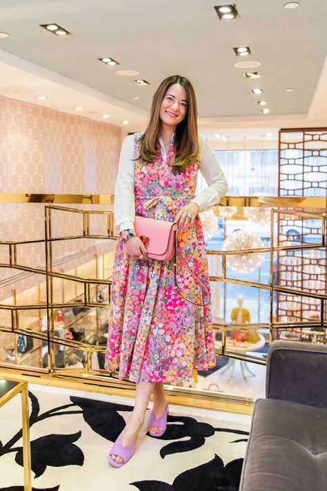 Kate Spade New York Floral Midi Dress Kate Spade Outfits Ideas Style, Kate Spade Outfits, Lake Fashion, Unlock Your Heart, Kate Spade Clothes, Librarian Chic, College Outfits Spring, Lake Style, Fall College Outfits