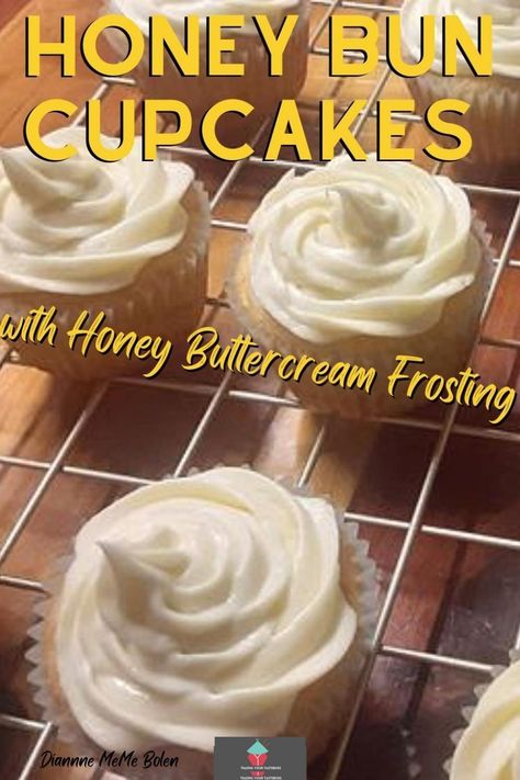 Honey Buttercream Frosting, Honey Buttercream, Honey Cupcakes, Honey Bun Cake, Bun Cake, Healthy Nutrition Plan, Honey Bun, Berry Cake, Cheese Cookies