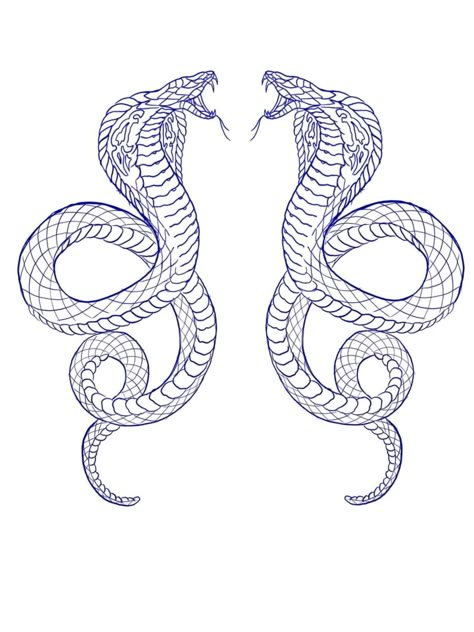 2 Cobra Tattoo, Two Cobras Tattoo, Two Snake Back Tattoo, Snakes On Back Tattoo, Double Snake Back Tattoo, Cobra Snake Tattoo Design, Two Snake Tattoo, Snakes Back Tattoo, Cobra Tattoo Back