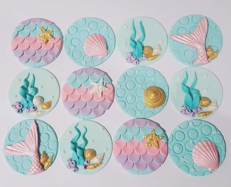 Cake Toppers Diy, Whimsical Mermaid, Mermaid Cookies, Mermaid Birthday Party Decorations, Mermaid Cupcakes, Toppers Diy, Mermaid Birthday Cakes, Mermaid Cake Topper, 5 Birthday