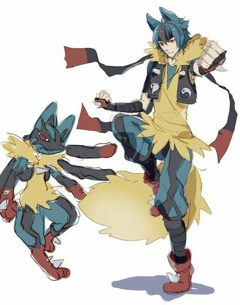 Mega Lucario, Mega Evolution, anime boy, human form, cool; Pokémon Pokemon Into Humans, Lucario As A Human, If Pokemon Were Humans, Pokemon As A Human, Pokemon As Humans Anime, Realistic Lucario, Pokemon In Human Form, Pokemon Human Form Male, Pokémon As Humans