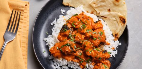 The Best Chicken Tikka Masala by Food Network Kitchen Maneet Chauhan, Chicken Masala Recipe, Drying Mint Leaves, Tikka Masala Recipe, Paneer Tikka, Roasted Eggplant, Fenugreek Leaves, Chicken Masala, Indian Foods