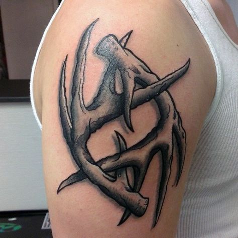 70 Antler Tattoo Designs For Men - Cool Branched Horn Ink Ideas Shed Tattoo, Country Boy Tattoos, Land Tattoos, Deer Antler Tattoos, Deer Antler Tattoo, Horns Tattoo, Deer Hunting Tattoos, Antler Tattoos, Antler Tattoo