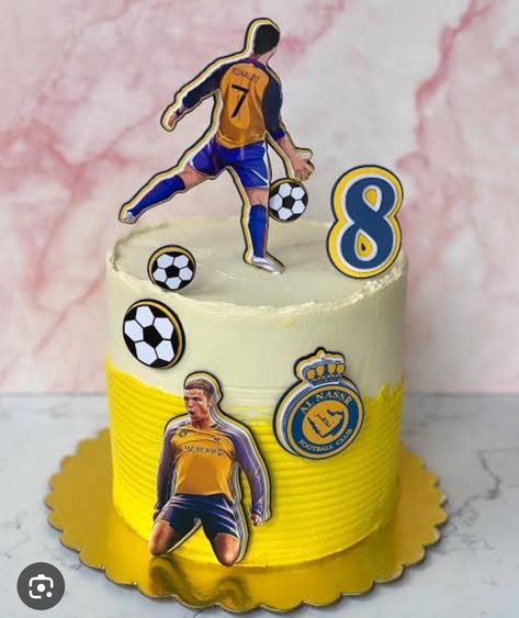 Ronaldo Theme Cake, Cristiano Ronaldo Cake, Ronaldo Cake, Ronaldo Birthday, Western Cake, Football Cake, Cristiano Ronaldo 7, Pretty Birthday Cakes, Theme Cake