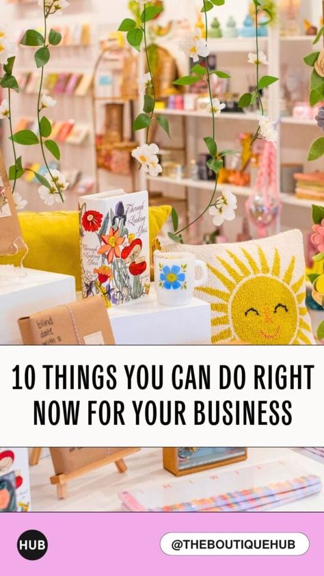 Business slow? Looking for some sales to meet your monthly goals? Here are ten things you can do right NOW to help your business. The post 10 Actionable Things Retailers Can Take NOW to Boost Their Business appeared first on The Boutique Hub. Boutique Hub, Business Hub, Boutique Business, Pink Friday, Monthly Goals, Business Checks, Customer Loyalty, Holiday Planning, Coaching Program