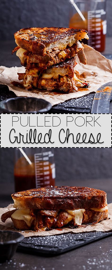 Pulled Pork Grilled Cheese, Pork Grilled Cheese, Pork Leftovers, Ultimate Grilled Cheese, Roast Beef Sandwich, Grill Cheese, Grilled Sandwiches, Gourmet Grilled Cheese, Pulled Pork Leftovers