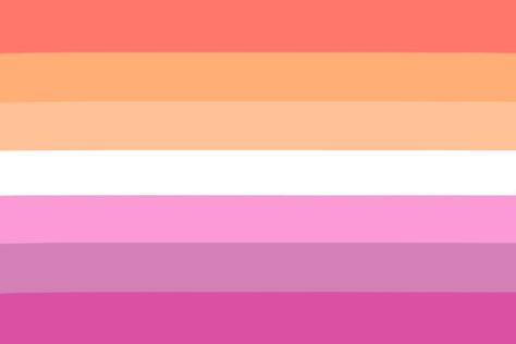 Desaturated Pride Flag, Pastel Lesbian Flag, Soft Lesbian Flag, Lesbian Flags, Sunset Flag, Lesbian Pride Flag, Gay Flag, Lgbtq Flags, Lgbt Flag