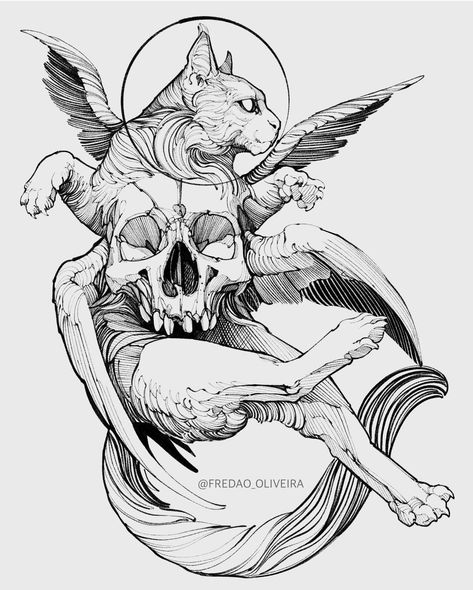 Creepy Tattoos, Dark Art Tattoo, Tattoo Art Drawings, Desenho Tattoo, Dark Tattoo, Black Ink Tattoos, Tattoo Design Drawings, Creative Tattoos, Animal Tattoos