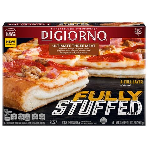 Cheese Stuffed Crust Pizza, Digiorno Pizza, Stuffed Crust Pizza, Tomato Pizza Sauce, Cheese Crust Pizza, Stuffed Pizza, Stuffed Crust, Pizza Cheese, Pizza Dinner