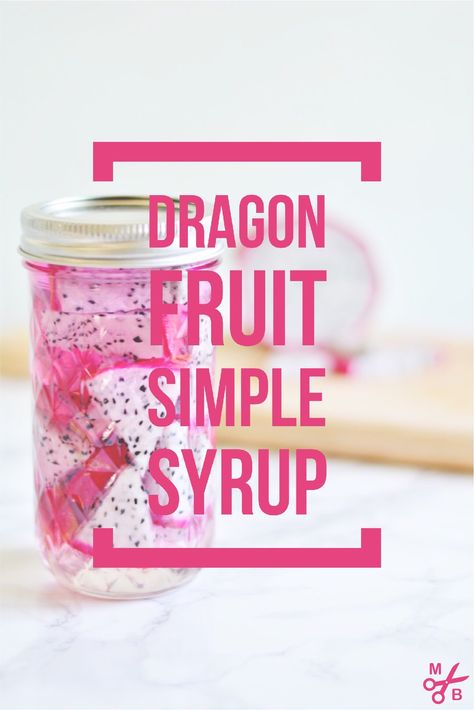 Dragonfruit Simple Syrup, Recipes With Dragon Fruit, Dragonfruit Syrup, Dragon Fruit Tea Recipe, Dragon Fruit Jam Recipe, Fruit Simple Syrup, Fruit Wine Recipes, Sweet Alcoholic Drinks, Homestead Canning