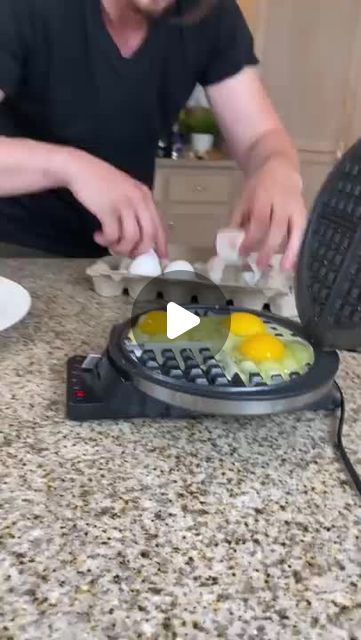 ViralCommerce on Instagram: "Eggs in waffle maker 

A video by @Greatestclips2023" Eggs In Dash Waffle Maker, Eggs On Waffle Maker, Eggs Waffle Maker, Waffle Iron Recipes Breakfast Eggs, What Can You Make In A Waffle Maker, Egg In Waffle Maker, Waffle Maker Sandwiches, Waffle Iron Hacks, Waffle Maker Recipes Dinners